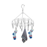 20 Clip Socks Rack Underwear Drying Hanger Stainless Steel Clothes Hanger Multifunctional Laundry Rack - Extra Image