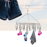 20 Clip Socks Rack Underwear Drying Hanger Stainless Steel Clothes Hanger Multifunctional Laundry Rack - Extra Image