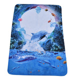 Home Floor Mat Flannel Corridor Carpet Anti Slip Mat Bathroom Kitchen Printed Carpet