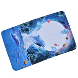 Home Floor Mat Flannel Corridor Carpet Anti Slip Mat Bathroom Kitchen Printed Carpet