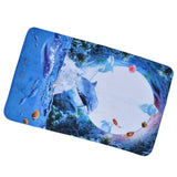 Home Floor Mat Flannel Corridor Carpet Anti Slip Mat Bathroom Kitchen Printed Carpet - Extra Image