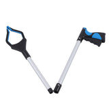 Trash Grabber Aluminum Alloy ABS Material Folding Design Lightweight Portable Blue Black Labor Saving Picker - Side View