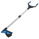 Trash Grabber Aluminum Alloy ABS Material Folding Design Lightweight Portable Blue Black Labor Saving Picker - Top-Down View