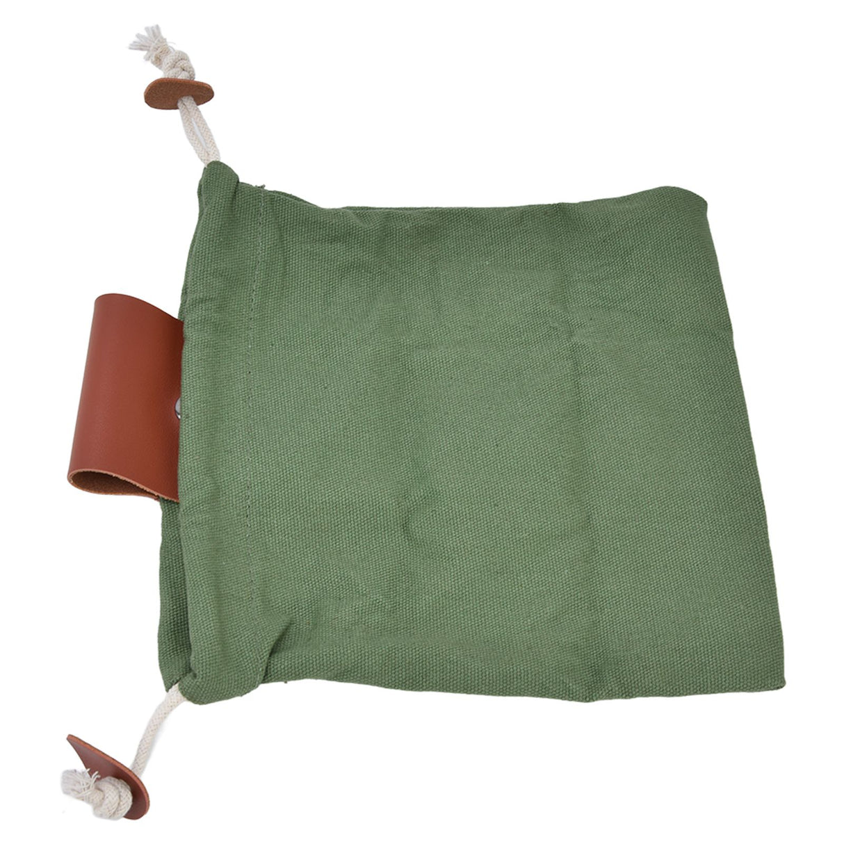 Fruit Picking Bag Waist Hanging Canvas Material PU Style Folded Save Space Belt Foraging BagMilitary Green