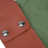 Fruit Picking Bag Waist Hanging Canvas Material PU Style Folded Save Space Belt Foraging BagMilitary Green - Extra Image