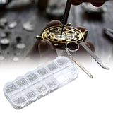 Glasses Repair Kit Eyeglass Screws Set with Nut Screwdriver Tweezer for Cellphone Tablet Watch Clock Glasses - Extra Image