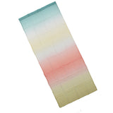 1x2.7m Gradient Window Gauze Voile Drapes Modern Tulle Sheer Curtains for Bedroom PlayroomsLower Yellow