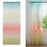 1x2.7m Gradient Window Gauze Voile Drapes Modern Tulle Sheer Curtains for Bedroom PlayroomsLower Yellow - Extra Image