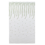 1x2.5m Green Willow Leaves Printed Modern Tulle Curtains Window Voile Curtain for Living Room Bedroom