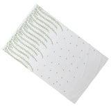 1x2.5m Green Willow Leaves Printed Modern Tulle Curtains Window Voile Curtain for Living Room Bedroom - Side View