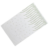 1x2.5m Green Willow Leaves Printed Modern Tulle Curtains Window Voile Curtain for Living Room Bedroom - Top-Down View