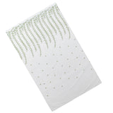 1x2.5m Green Willow Leaves Printed Modern Tulle Curtains Window Voile Curtain for Living Room Bedroom