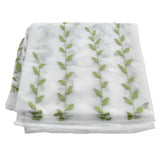 1x2.5m Green Willow Leaves Printed Modern Tulle Curtains Window Voile Curtain for Living Room Bedroom - Low Angle