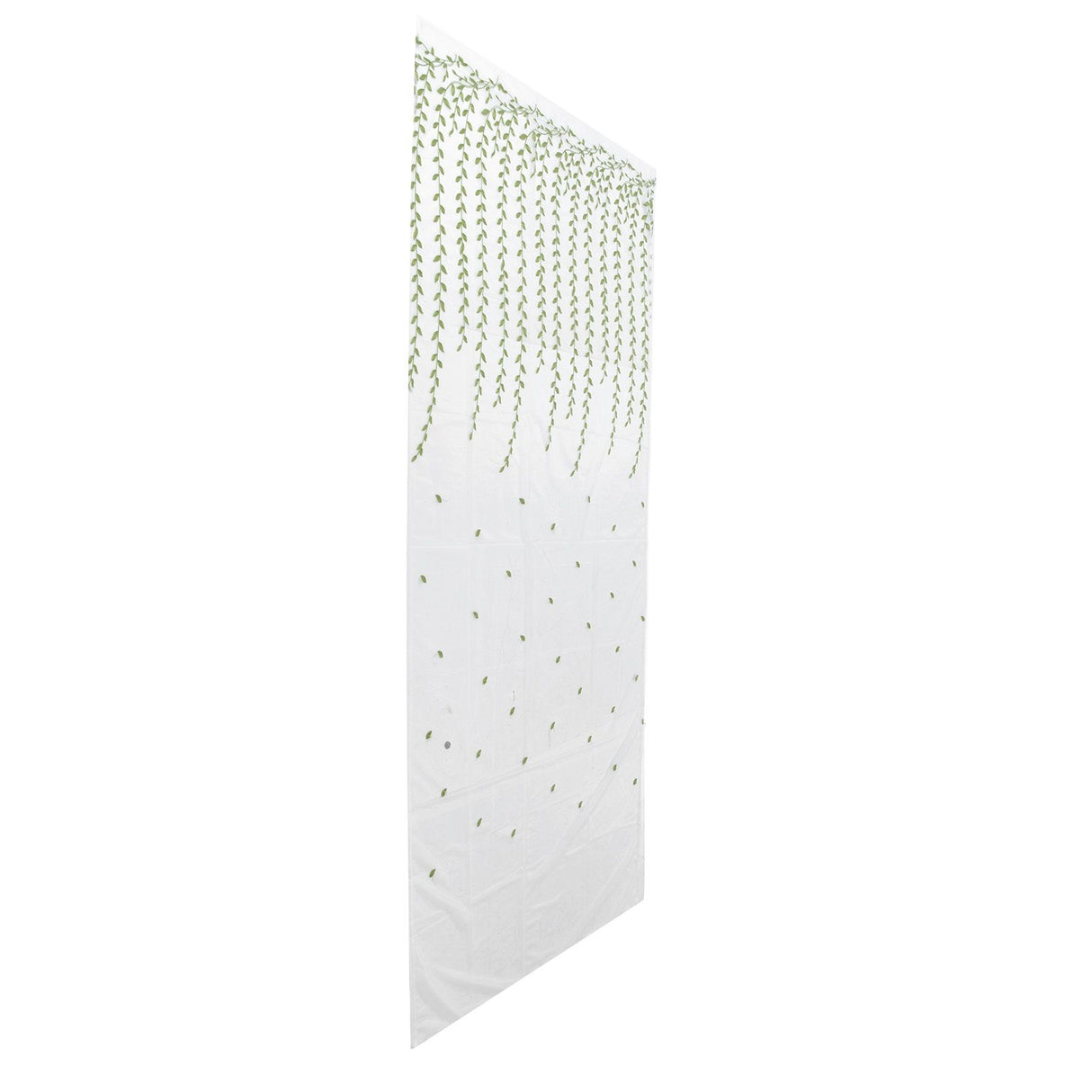 1x2.5m Green Willow Leaves Printed Modern Tulle Curtains Window Voile Curtain for Living Room Bedroom