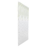 1x2.5m Green Willow Leaves Printed Modern Tulle Curtains Window Voile Curtain for Living Room Bedroom