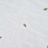 1x2.5m Green Willow Leaves Printed Modern Tulle Curtains Window Voile Curtain for Living Room Bedroom - Extra Image