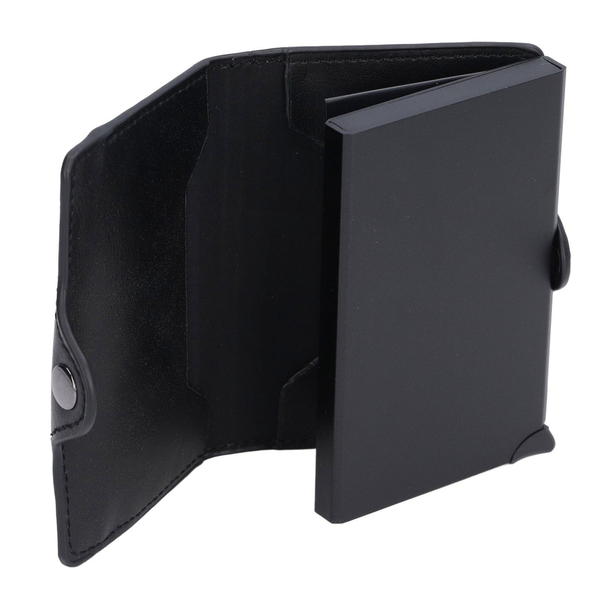 Credit Card Holders Large Capacity Small Light Black Tabby Portable Business Card Case for Business Trips Travel Parties