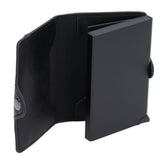 Credit Card Holders Large Capacity Small Light Black Tabby Portable Business Card Case for Business Trips Travel Parties