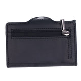 Credit Card Holders Large Capacity Small Light Black Tabby Portable Business Card Case for Business Trips Travel Parties - Rear View
