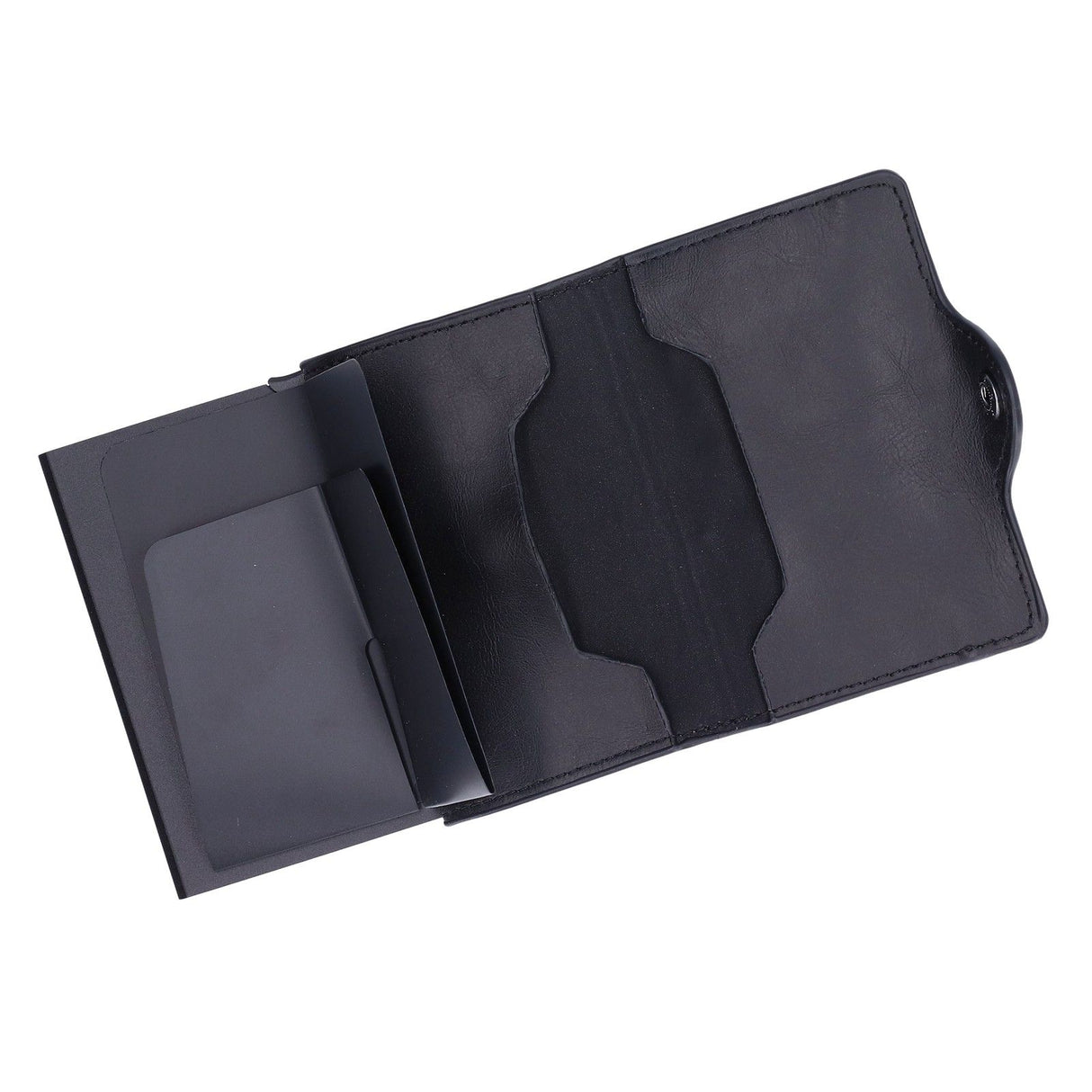 Credit Card Holders Large Capacity Small Light Black Tabby Portable Business Card Case for Business Trips Travel Parties