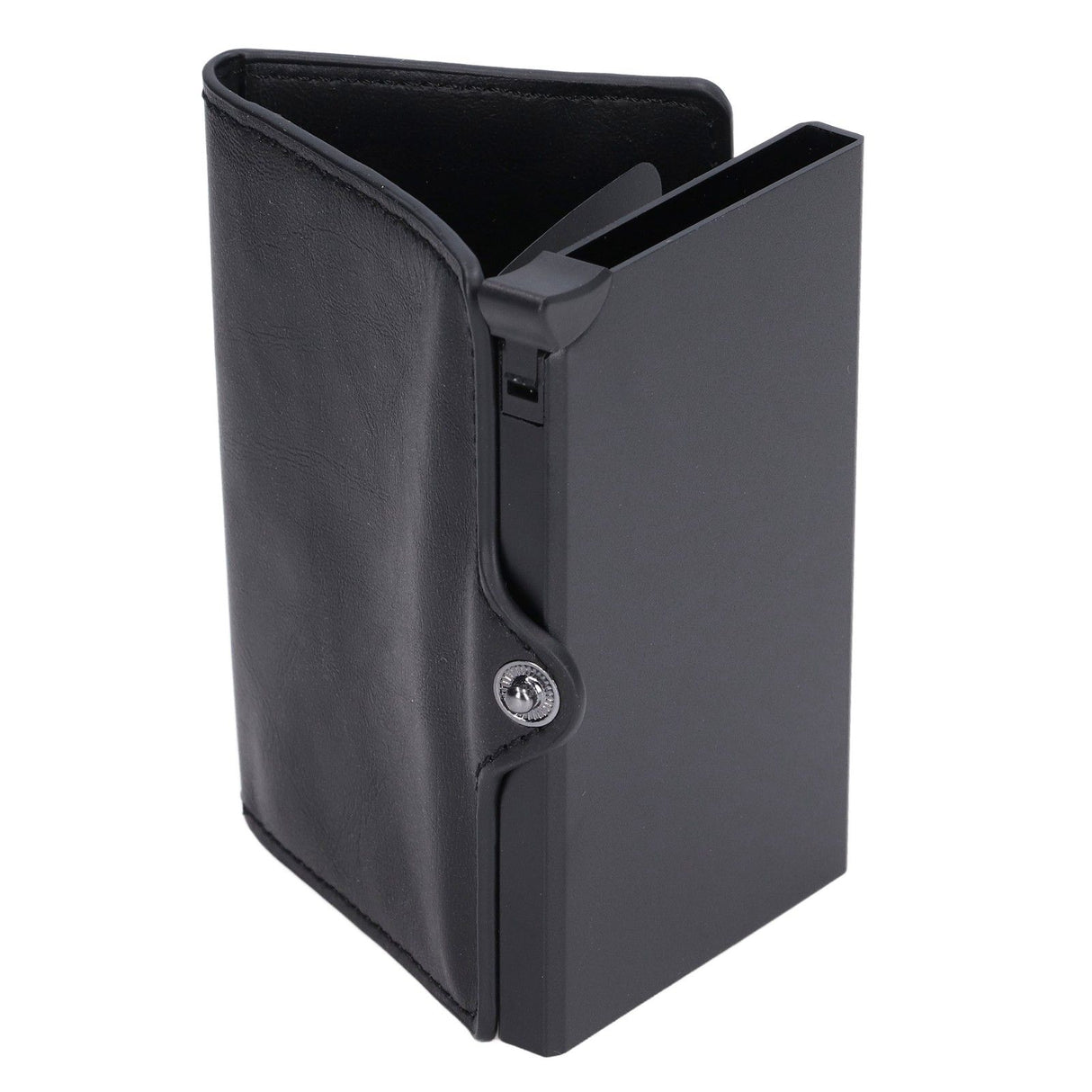 Credit Card Holders Large Capacity Small Light Black Tabby Portable Business Card Case for Business Trips Travel Parties