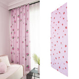 Strawberry Window Curtain Filter Light Pink Shading Curtain Cloth for Living Room Bedroom