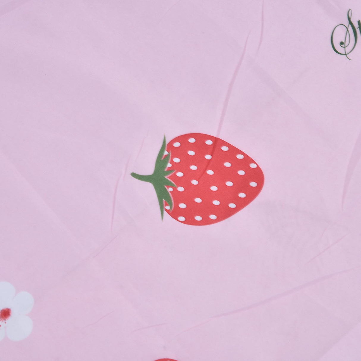Strawberry Window Curtain Filter Light Pink Shading Curtain Cloth for Living Room Bedroom