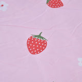 Strawberry Window Curtain Filter Light Pink Shading Curtain Cloth for Living Room Bedroom - Extra Image