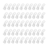 50Pcs Clothes Hanger Hook Strong Odorless Light Weight White Thickened Hanger Connection Hook