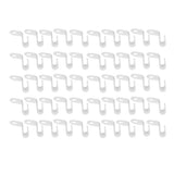 50Pcs Clothes Hanger Hook Strong Odorless Light Weight White Thickened Hanger Connection Hook