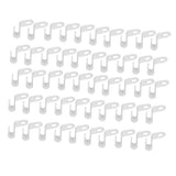 50Pcs Clothes Hanger Hook Strong Odorless Light Weight White Thickened Hanger Connection Hook