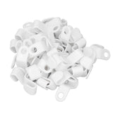 50Pcs Clothes Hanger Hook Strong Odorless Light Weight White Thickened Hanger Connection Hook