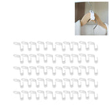50Pcs Clothes Hanger Hook Strong Odorless Light Weight White Thickened Hanger Connection Hook - Extra Image