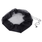 Rain Barrel Mesh Cover Outdoor Water Collection Bucket Protector Screen Netting for Garden - Side View