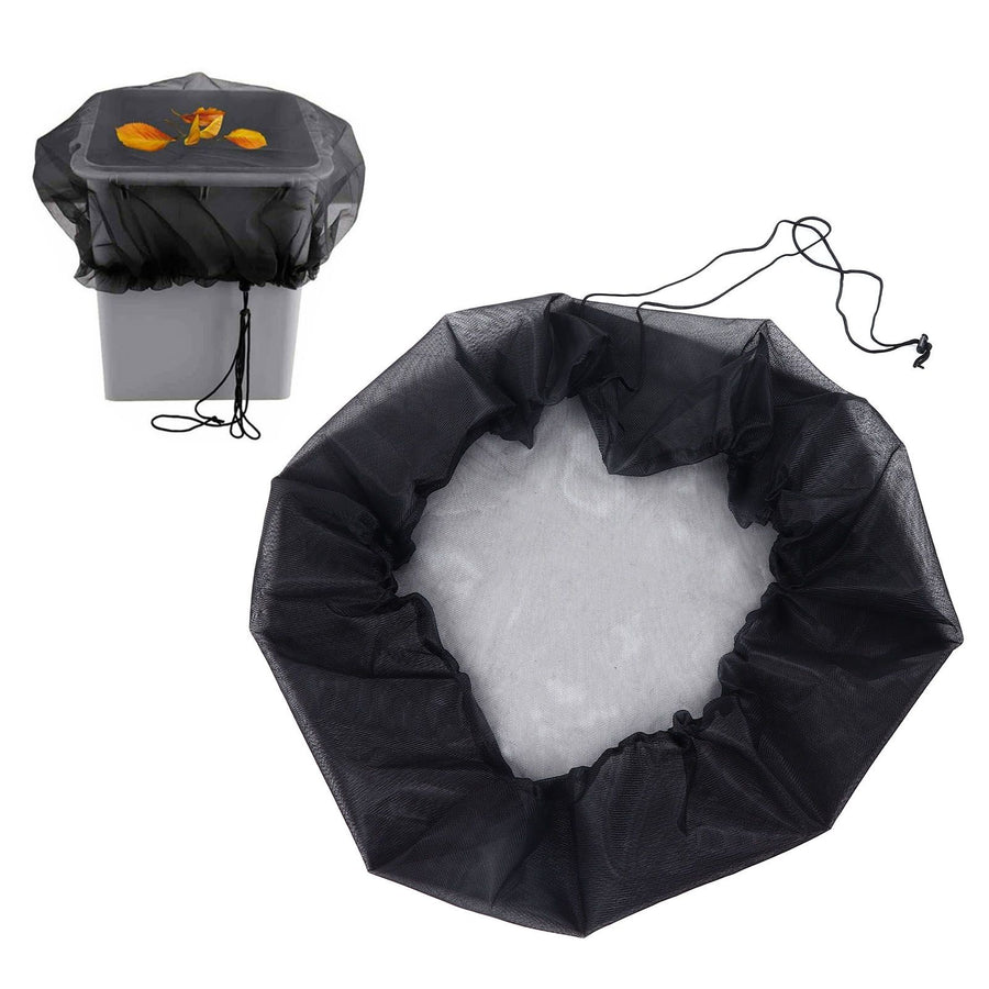 Rain Barrel Mesh Cover Outdoor Water Collection Bucket Protector Screen Netting for Garden