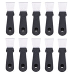 10Pcs Defrosting Shovel Efficient Cleaning Anti Slip Handle Hanging Hole Ice Scraper Deicing Tool for KitchenBlack