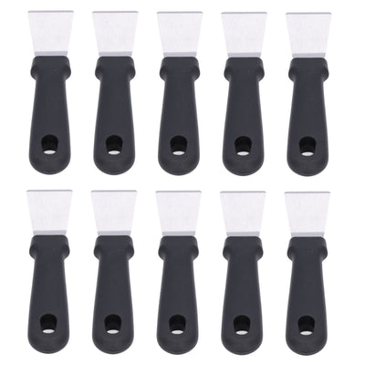 10Pcs Defrosting Shovel Efficient Cleaning Anti Slip Handle Hanging Hole Ice Scraper Deicing Tool for KitchenBlack
