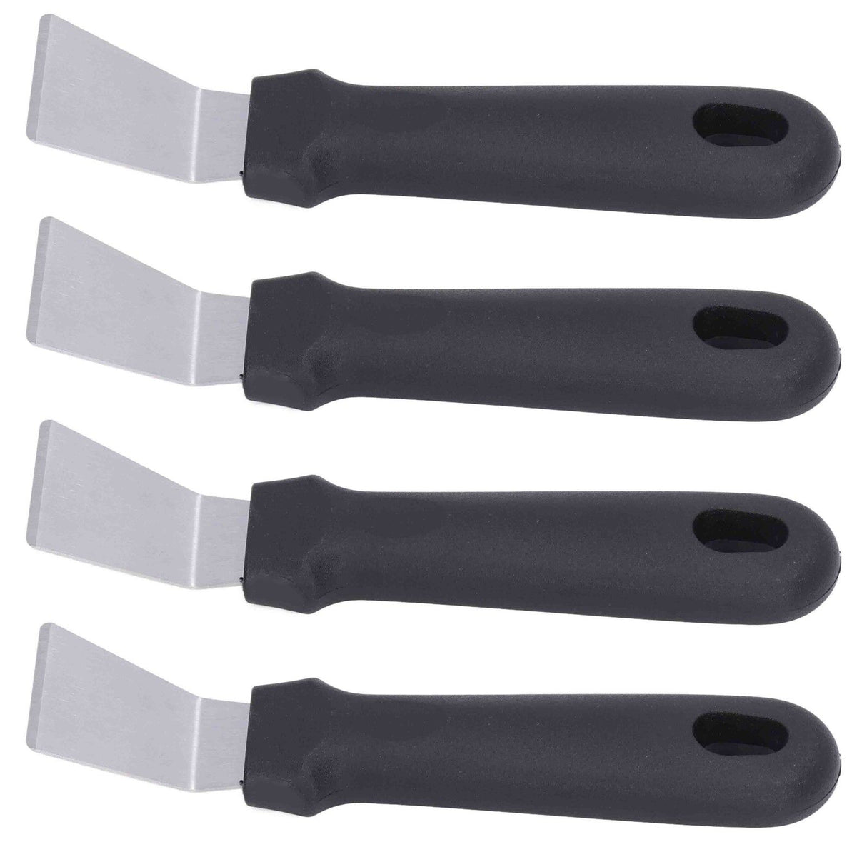 10Pcs Defrosting Shovel Efficient Cleaning Anti Slip Handle Hanging Hole Ice Scraper Deicing Tool for KitchenBlack