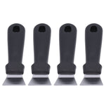 10Pcs Defrosting Shovel Efficient Cleaning Anti Slip Handle Hanging Hole Ice Scraper Deicing Tool for KitchenBlack
