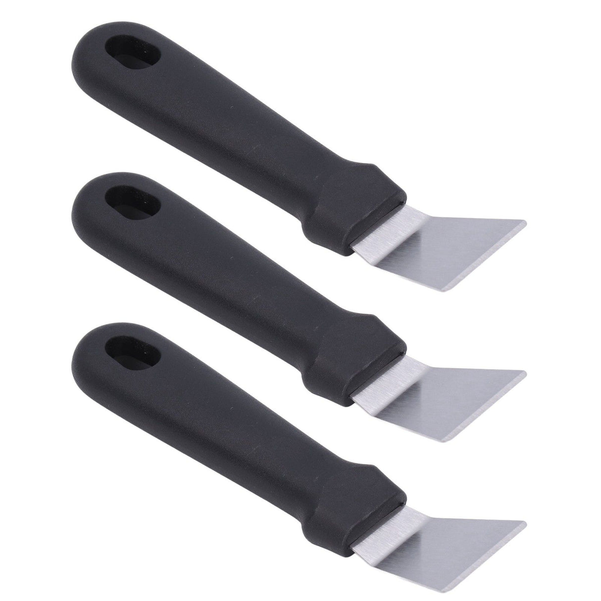 10Pcs Defrosting Shovel Efficient Cleaning Anti Slip Handle Hanging Hole Ice Scraper Deicing Tool for KitchenBlack