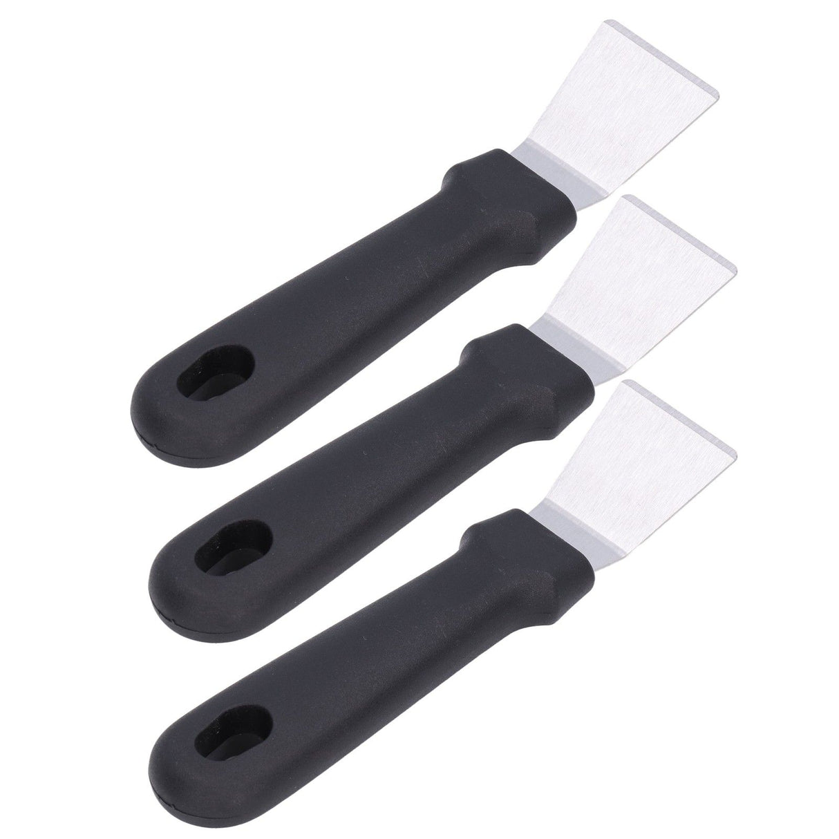 10Pcs Defrosting Shovel Efficient Cleaning Anti Slip Handle Hanging Hole Ice Scraper Deicing Tool for KitchenBlack