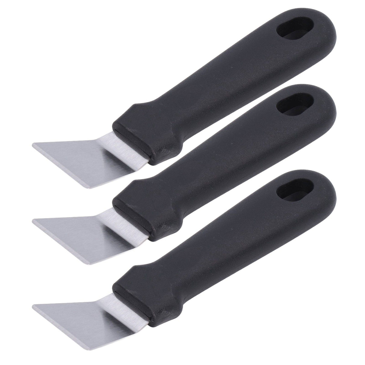 10Pcs Defrosting Shovel Efficient Cleaning Anti Slip Handle Hanging Hole Ice Scraper Deicing Tool for KitchenBlack