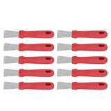 10Pcs Putty Knife Sturdy Durable Stainless Steel Ergonomic Design Nonslip Handle Wide Application Bench Scraper