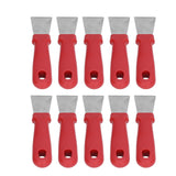 10Pcs Putty Knife Sturdy Durable Stainless Steel Ergonomic Design Nonslip Handle Wide Application Bench Scraper