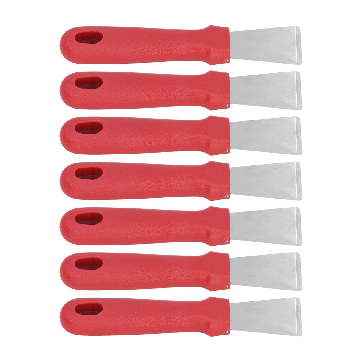 10Pcs Putty Knife Sturdy Durable Stainless Steel Ergonomic Design Nonslip Handle Wide Application Bench Scraper