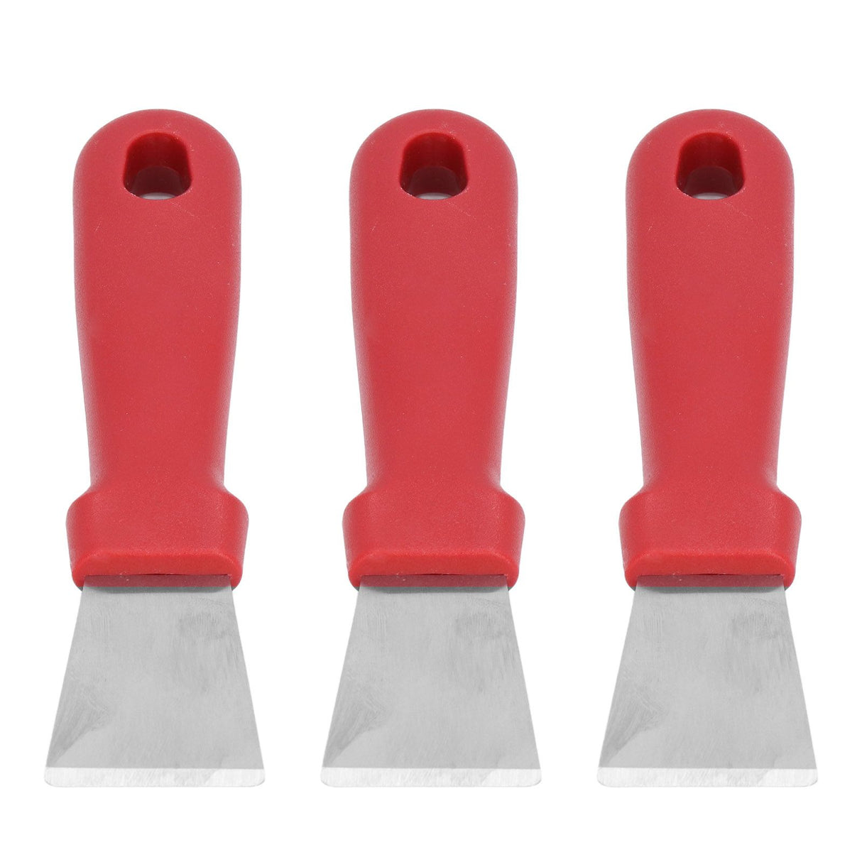 10Pcs Putty Knife Sturdy Durable Stainless Steel Ergonomic Design Nonslip Handle Wide Application Bench Scraper