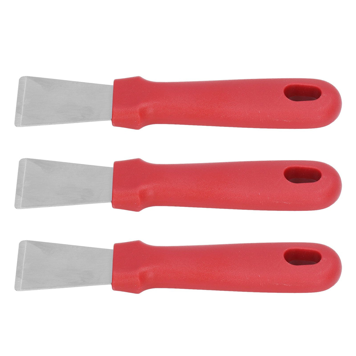 10Pcs Putty Knife Sturdy Durable Stainless Steel Ergonomic Design Nonslip Handle Wide Application Bench Scraper