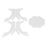 3Pcs DIY Flower Pot Shelf Mold Easy Demoulding Soft Good Toughness Irregular Branches Flower Pot Shelf Mold for DIYBranch 60‑730 - Front View