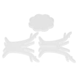 3Pcs DIY Flower Pot Shelf Mold Easy Demoulding Soft Good Toughness Irregular Branches Flower Pot Shelf Mold for DIYBranch 60‑730 - Top-Down View