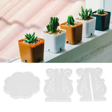 3Pcs DIY Flower Pot Shelf Mold Easy Demoulding Soft Good Toughness Irregular Branches Flower Pot Shelf Mold for DIYEuropean 60-732